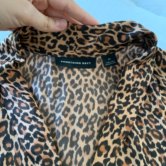 Something Navy Satin Pajama set XS - Picture 4 of 4